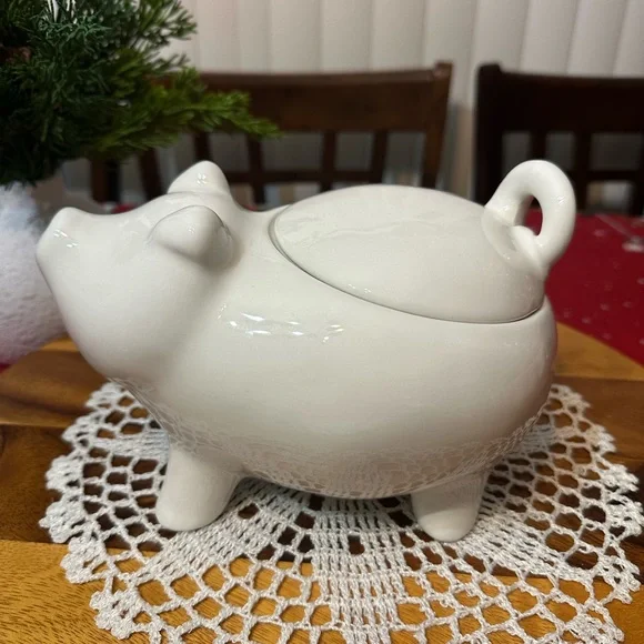 ceramic “LITTLE PIGGY 🐖” canister - Picture 7 of 12